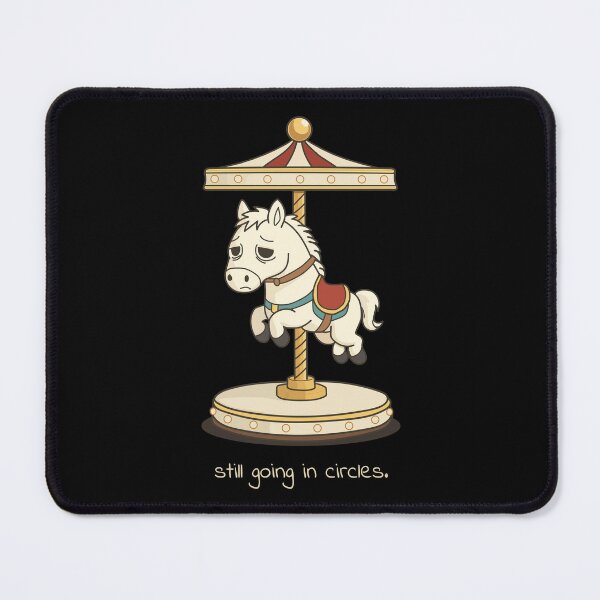 Item preview, Still Going In Circles | Relatable Tired Carousel Horse designed and sold by dailycassim.
