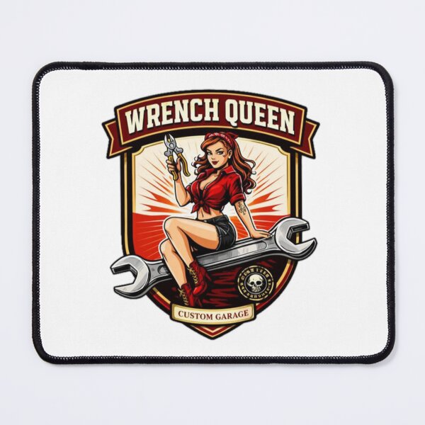 Item preview, Wrench Queen Garage Badge designed and sold by the-dovlat.