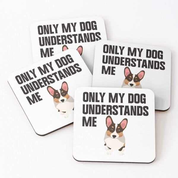 Item preview, Only My Dog Understands Me – Emotional Corgi Artwork designed and sold by svitlaarty.