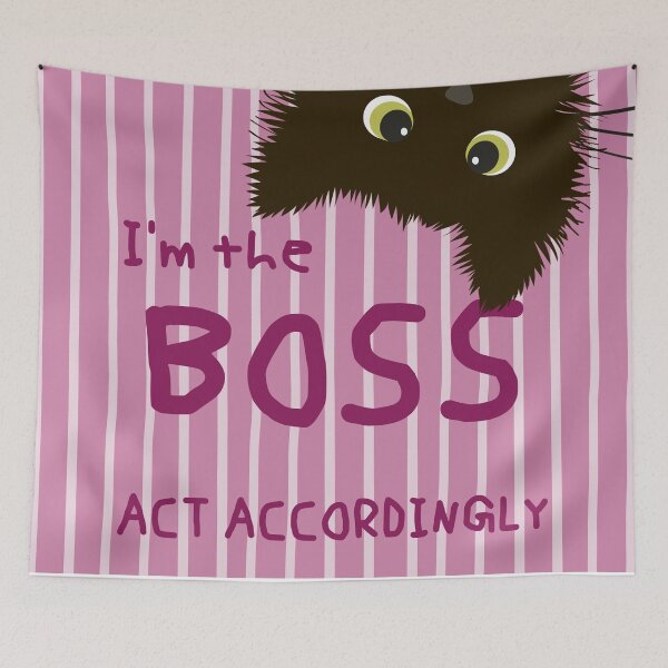 Item preview, Boss Cat Illustration designed and sold by FlowerFolie.