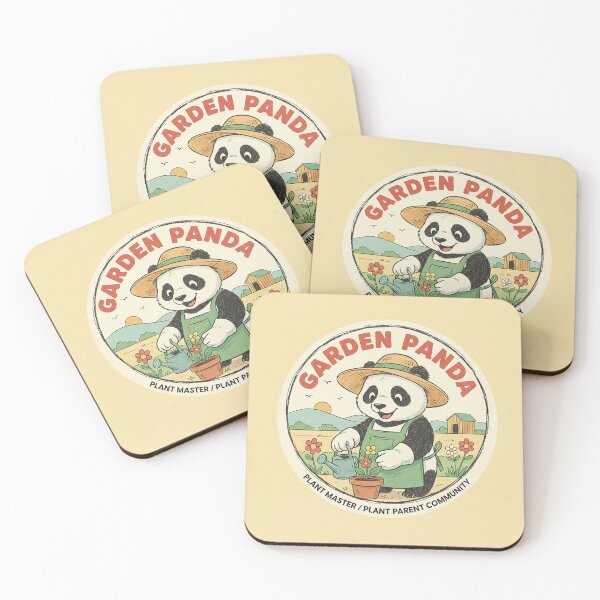 Item preview, Retro 60s Garden Panda - Vintage Plant Master & Gardener Illustration designed and sold by VisualRotaStudio .