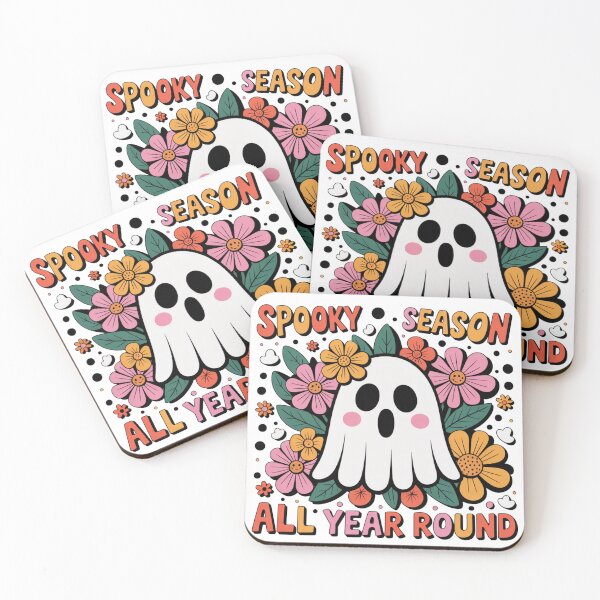 Item preview, Cute Floral Ghost T-Shirt Spooky Season All Year Round Maximalist Flowers Polka Dots Spring Halloween Tee designed and sold by Ashley critters.
