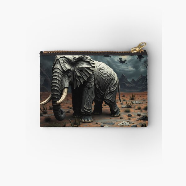Item preview, Elephant in a Surreal Desert designed and sold by cuprum.