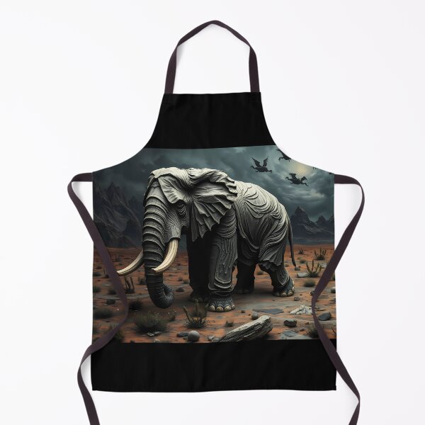 Item preview, Elephant in a Surreal Desert designed and sold by cuprum.