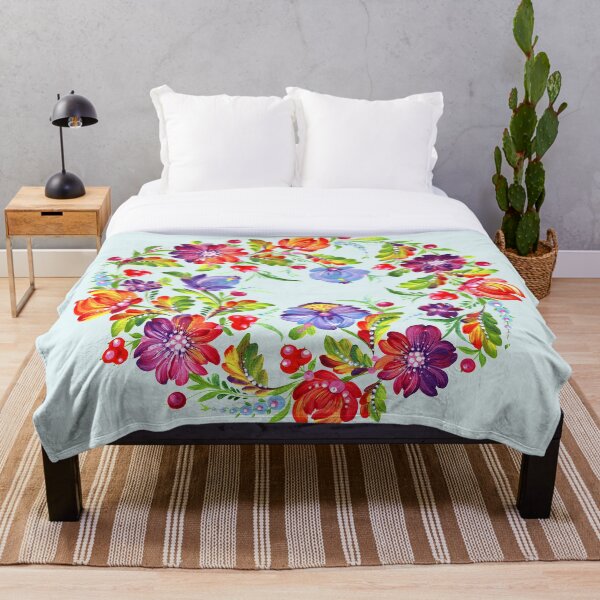 Item preview, Ukrainian art, Petrykivka, Ukrainian flowers, colorful flowers, floral print for printing designed and sold by Sunflower-7.