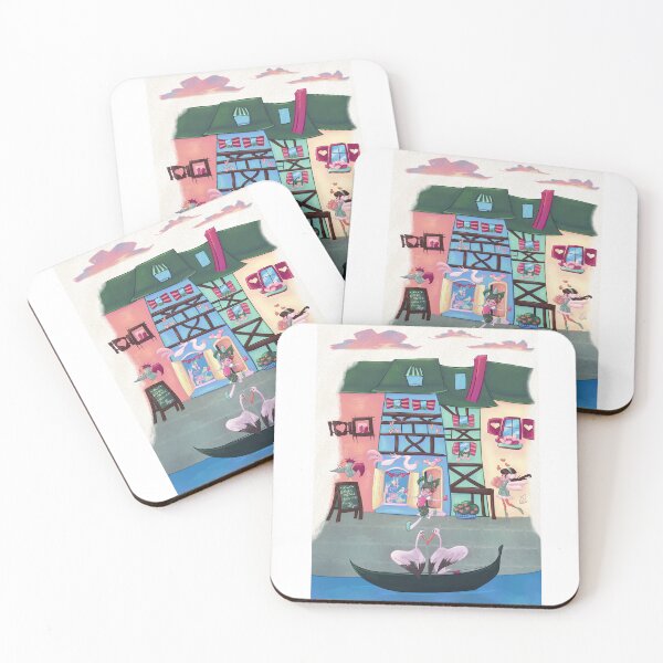 Item preview, Romantic Fairytale City Illustration - Whimsical European Town Art, Colmar Inspired designed and sold by PaulaP-C.