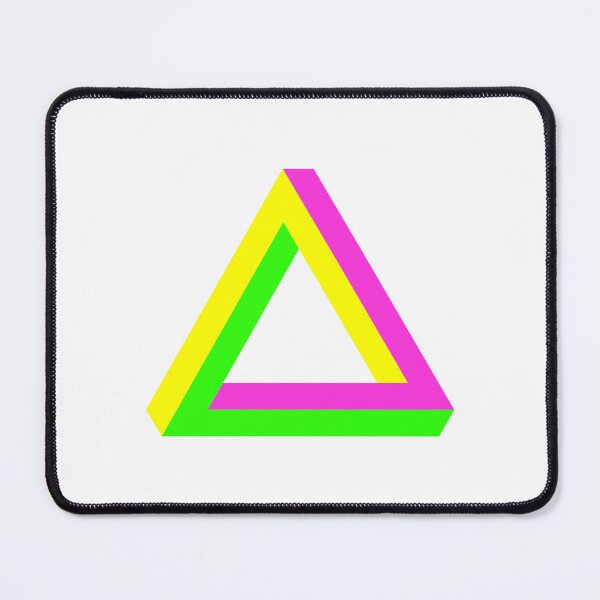 Item preview, Neon Colors Impossible Penrose Triangle designed and sold by Jeallan Designs.