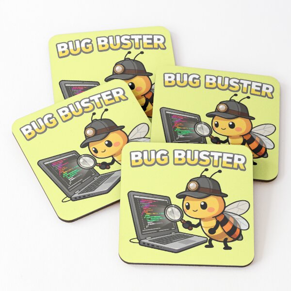 Item preview, Cute Bug Buster Bee - Funny Programmer, Coding & Computer Science Gift designed and sold by Modern-Mojo.