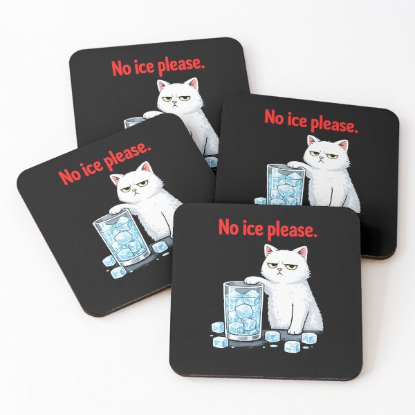 Item preview, No Ice Please Funny Cat  designed and sold by JODYSMORGAN.
