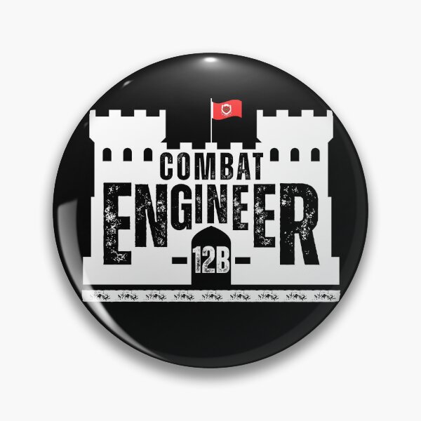 Item preview, Combat Engineer 12B Castle Emblem – U.S. Army Engineer Corps Military MOS Design designed and sold by GFamilyC.