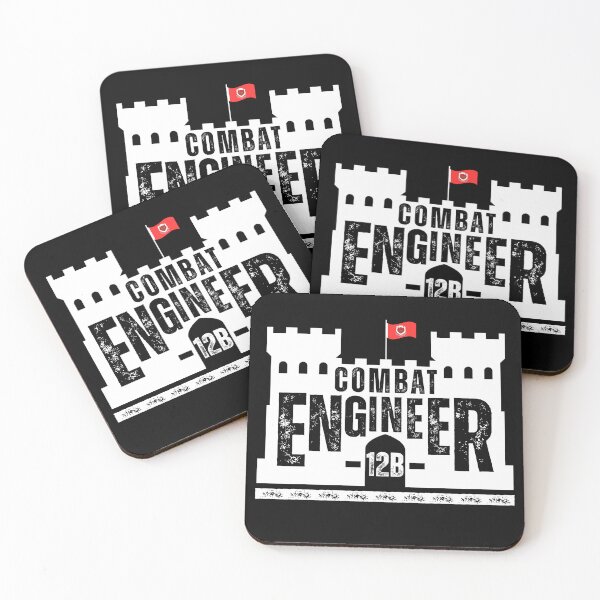 Item preview, Combat Engineer 12B Castle Emblem – U.S. Army Engineer Corps Military MOS Design designed and sold by GFamilyC.