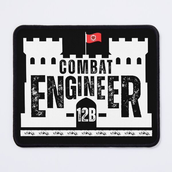 Item preview, Combat Engineer 12B Castle Emblem – U.S. Army Engineer Corps Military MOS Design designed and sold by GFamilyC.
