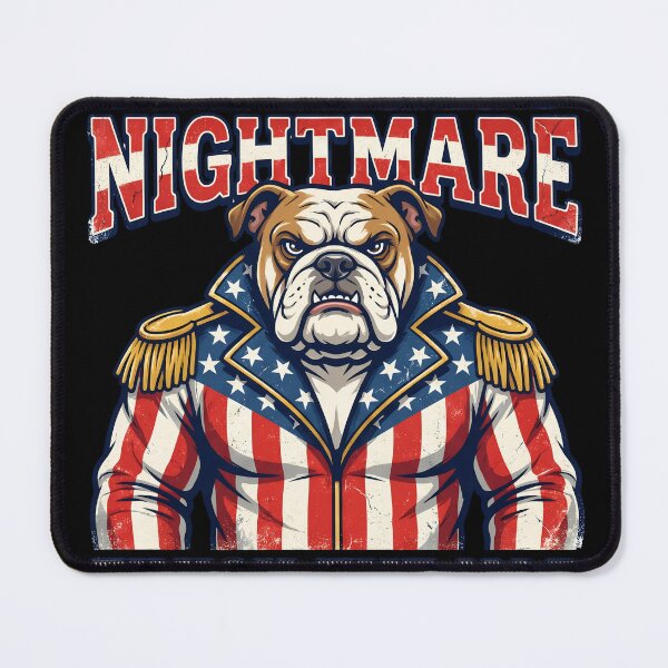 Item preview, The Grumpy Nightmare Bulldog Rhodes - Finish The Nap Parody Wrestling Art designed and sold by The Grumpy Pet Club.