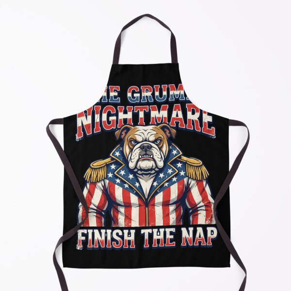 Item preview, The Grumpy Nightmare Bulldog Rhodes - Finish The Nap Parody Wrestling Art designed and sold by The Grumpy Pet Club.