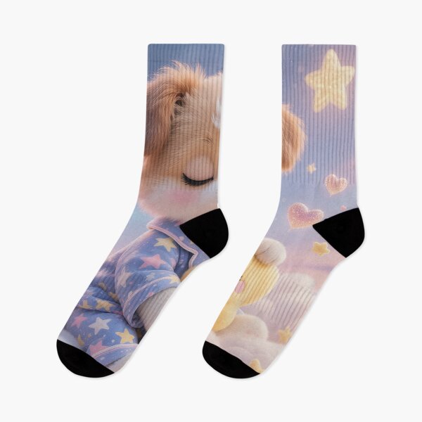 Item preview, Kawaii Sleepy Puppy Hugging Star Plush – Cute Pastel Dream Dog in Pajamas | Cozy Cloud Aesthetic Furfolkz designed and sold by Furfolkz.