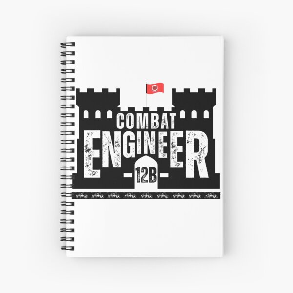 Item preview, Combat Engineer 12B Black Castle Emblem – U.S. Army Engineer Corps Military MOS Design designed and sold by GFamilyC.