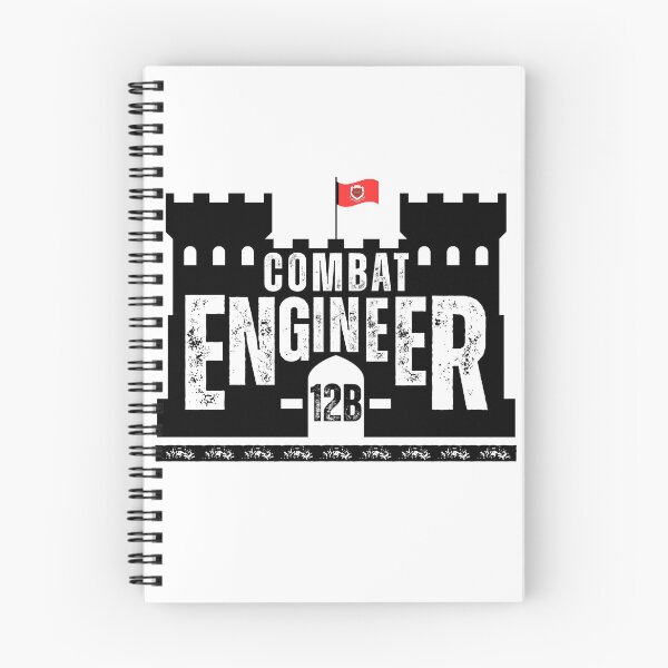 Item preview, Combat Engineer 12B Black Castle Emblem – U.S. Army Engineer Corps Military MOS Design designed and sold by GFamilyC.