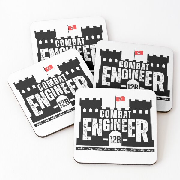 Item preview, Combat Engineer 12B Black Castle Emblem – U.S. Army Engineer Corps Military MOS Design designed and sold by GFamilyC.