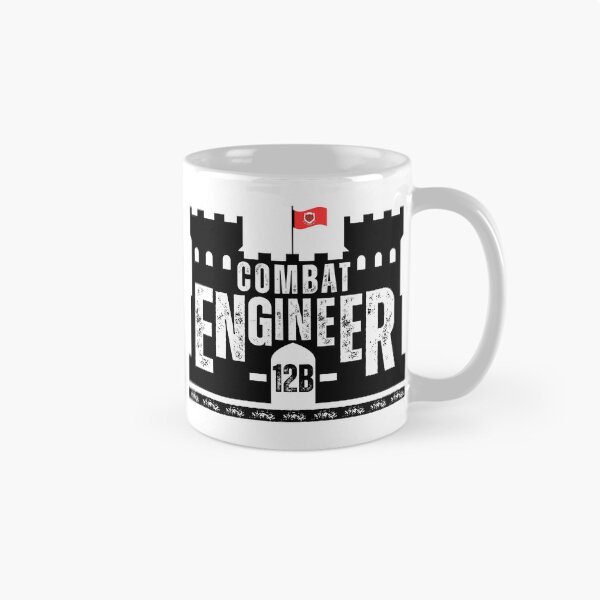 Item preview, Combat Engineer 12B Black Castle Emblem – U.S. Army Engineer Corps Military MOS Design designed and sold by GFamilyC.