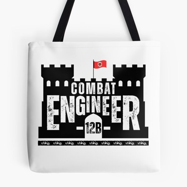 Item preview, Combat Engineer 12B Black Castle Emblem – U.S. Army Engineer Corps Military MOS Design designed and sold by GFamilyC.
