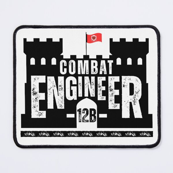 Item preview, Combat Engineer 12B Black Castle Emblem – U.S. Army Engineer Corps Military MOS Design designed and sold by GFamilyC.