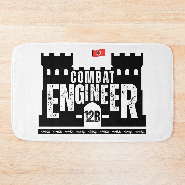 Item preview, Combat Engineer 12B Black Castle Emblem – U.S. Army Engineer Corps Military MOS Design designed and sold by GFamilyC.