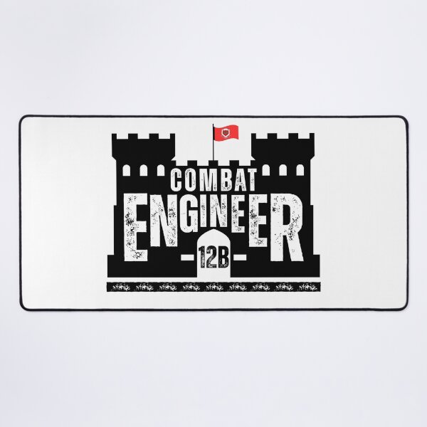Item preview, Combat Engineer 12B Black Castle Emblem – U.S. Army Engineer Corps Military MOS Design designed and sold by GFamilyC.
