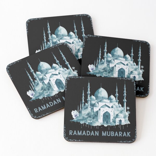 Item preview, Ramadan Mubarak Islamic Calligraphy Muslim Holy Month Design designed and sold by PixelWaveBD.