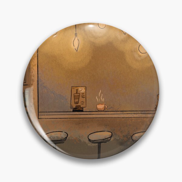 Item preview, Cozy Café with Warm Golden Light designed and sold by Majka_heart.
