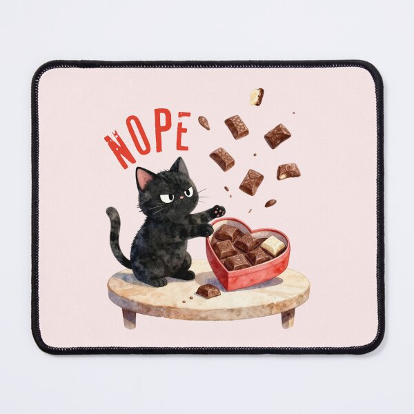Item preview, Anti Valentine Black Cat designed and sold by chillaxcats.