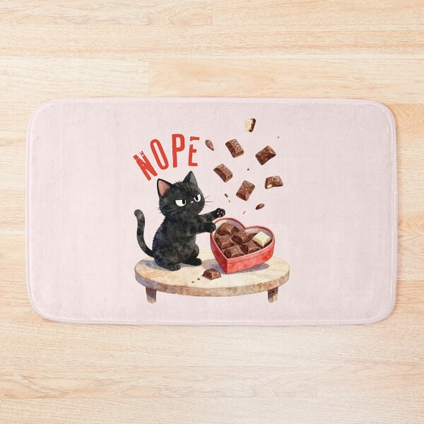 Item preview, Anti Valentine Black Cat designed and sold by chillaxcats.