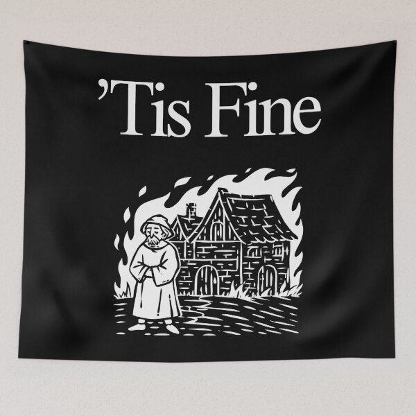 Item preview, Burning Castle Tis Fine designed and sold by SignumShop.