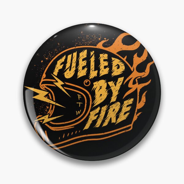 Item preview, Fueled by Fire – Vintage Biker Helmet Flames designed and sold by kosongxlima.