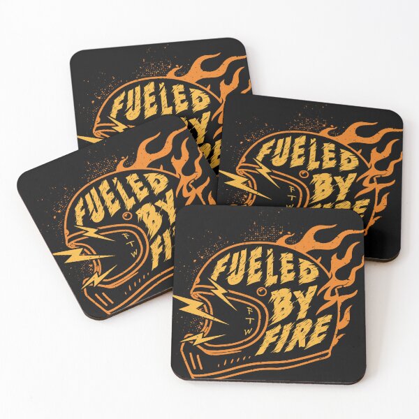 Item preview, Fueled by Fire – Vintage Biker Helmet Flames designed and sold by kosongxlima.