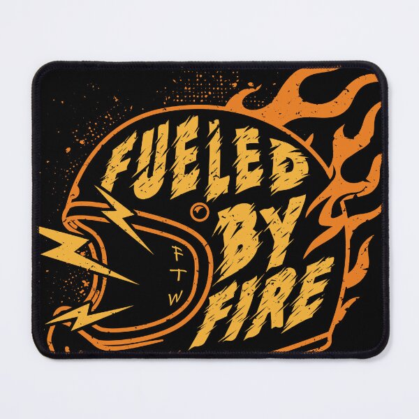 Item preview, Fueled by Fire – Vintage Biker Helmet Flames designed and sold by kosongxlima.