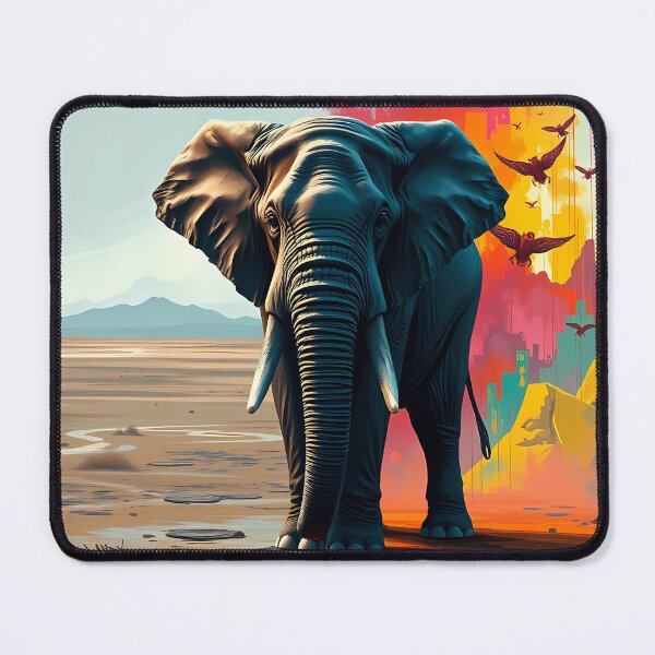 Item preview, Majestic Elephant in Colorful Landscape designed and sold by cuprum.