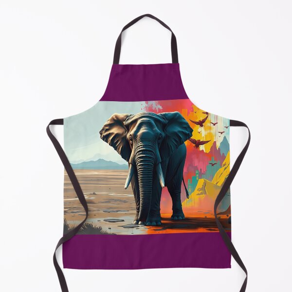 Item preview, Majestic Elephant in Colorful Landscape designed and sold by cuprum.