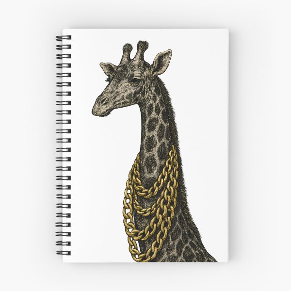 Item preview, Drip Giraffe Gold Chain Animal Street Art designed and sold by Shoot-The-Moon.