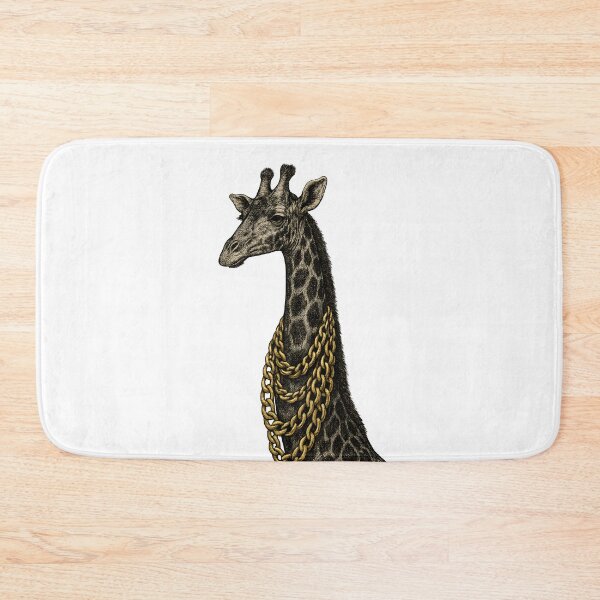Item preview, Drip Giraffe Gold Chain Animal Street Art designed and sold by Shoot-The-Moon.
