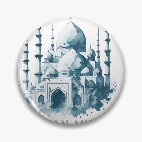 Item preview, Ramadan Mubarak Islamic Calligraphy Design | Muslim Holy Month Art designed and sold by PixelWaveBD.