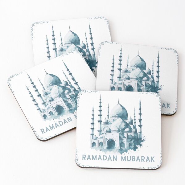 Item preview, Ramadan Mubarak Islamic Calligraphy Design | Muslim Holy Month Art designed and sold by PixelWaveBD.