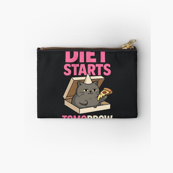 Item preview, Diet Starts Tomorrow – Funny Lazy Cat Humor designed and sold by Taans-Creation.