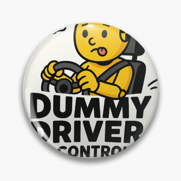 Item preview, Dummy Driver in Control Funny Car Sticker designed and sold by NocturnalSlashie.
