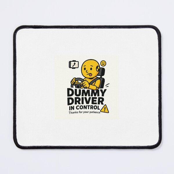 Item preview, Dummy Driver in Control Funny Car Sticker designed and sold by NocturnalSlashie.