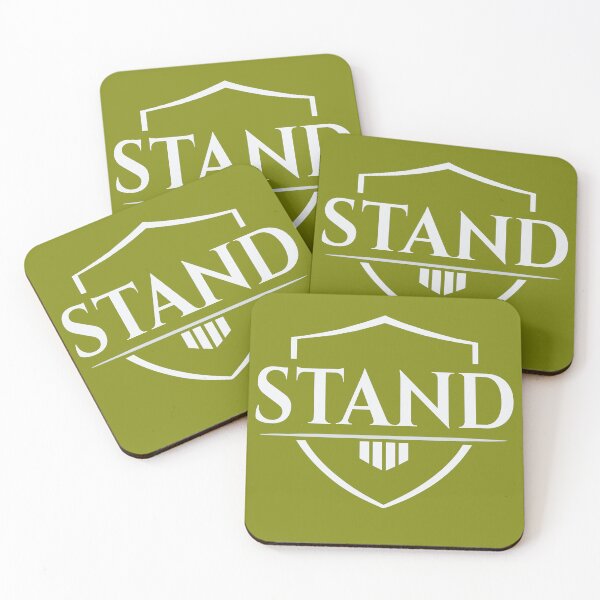 Item preview, Stand Firm Shield Minimalist Christian Typography Art designed and sold by FunFitLife Studio.