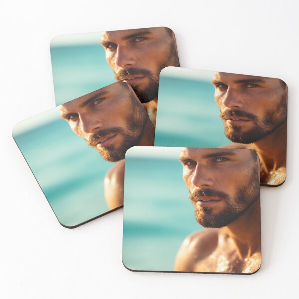 Item preview, Hot Masculine Wall Art – Powerful Male Portrait for Modern Interiors designed and sold by InkDazzle.