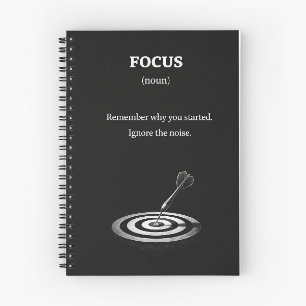 Item preview, Focus Motivation Quote – Remember Why You Started, Ignore the Noise designed and sold by Orbit&Ink.