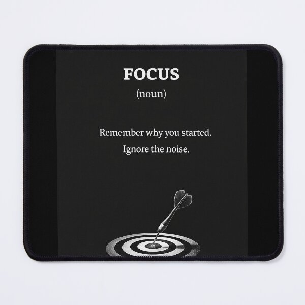 Item preview, Focus Motivation Quote – Remember Why You Started, Ignore the Noise designed and sold by Orbit&Ink.