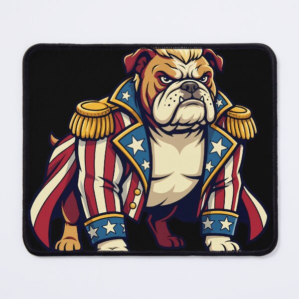 Item preview, American Bulldog Rhodes - The Grumpy Nightmare Wrestling Mascot designed and sold by The Grumpy Pet Club.