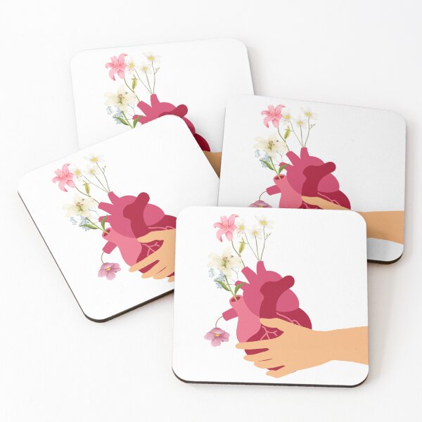 Item preview, Blooming Growth - Anatomical Heart and Floral Hands Art designed and sold by AnnasAnia.